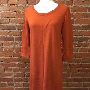 Rust orange sweater dress M/L